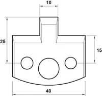 HW Profilmesser, 40mm, Nr. 091