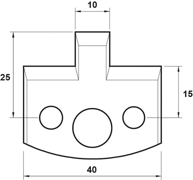 HW Profilmesser, 40mm, Nr. 091