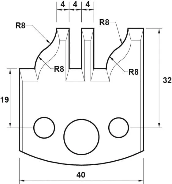 HW Profilmesser, 40mm, Nr. 097