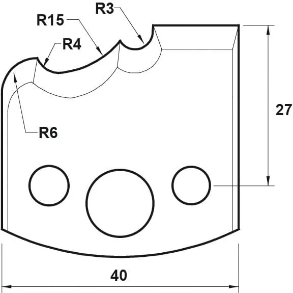 HW Profilmesser, 40mm, Nr. 101
