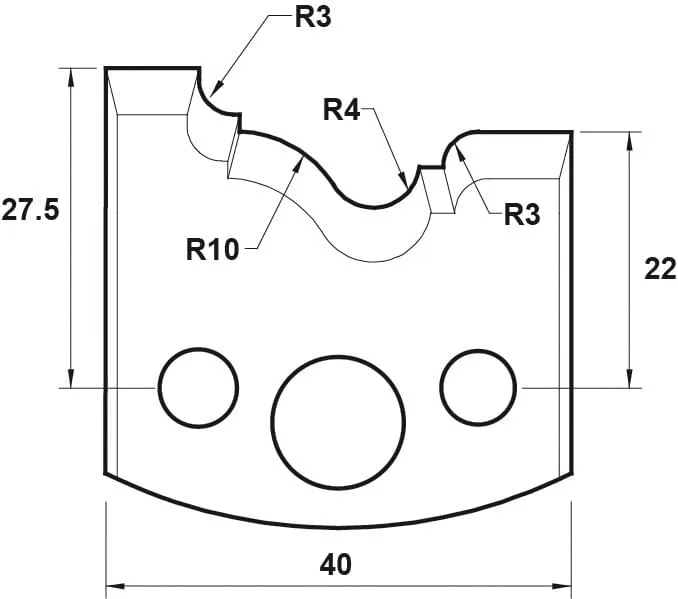 HW Profilmesser, 40mm, Nr. 102
