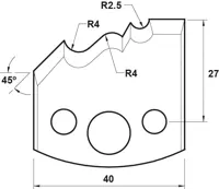 HW Profilmesser, 40mm, Nr. 107