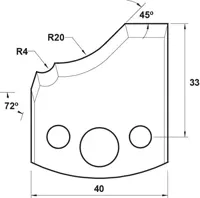 HW Profilmesser, 40mm, Nr. 109