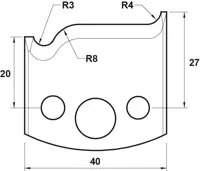 HW Profilmesser, 40mm, Nr. 110