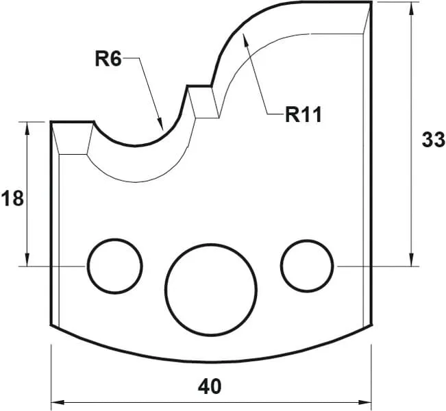 HW Profilmesser, 40mm, Nr. 111