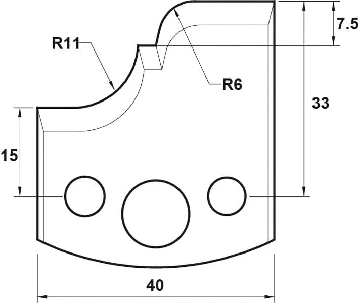 HW Profilmesser, 40mm, Nr. 112