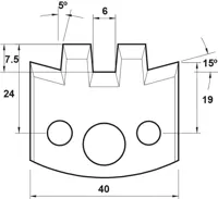 HW Profilmesser, 40mm, Nr. 114