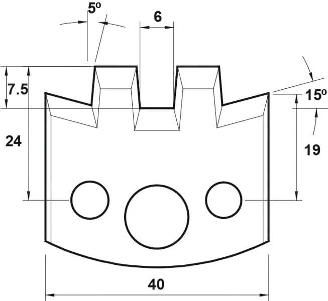 HW Profilmesser, 40mm, Nr. 114