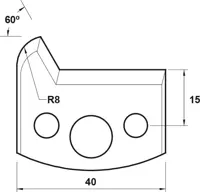 HW Profilmesser, 40mm, Nr. 116