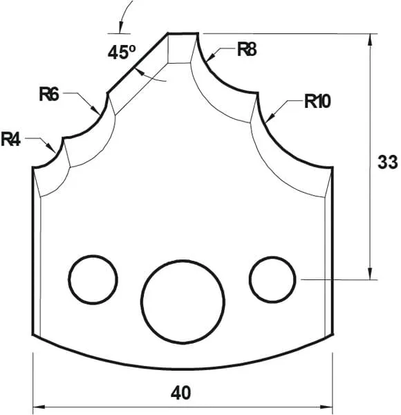 HW Profilmesser, 40mm, Nr. 126