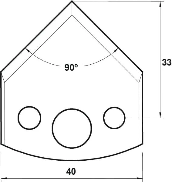 HW Profilmesser, 40mm, Nr. 127
