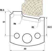 HW Profilmesser, 40mm, Nr. 130