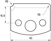 HW Profilmesser, 40mm, Nr. 170