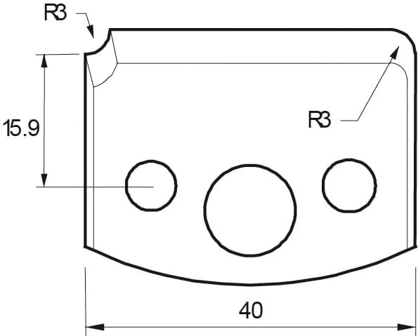 HW Profilmesser, 40mm, Nr. 170