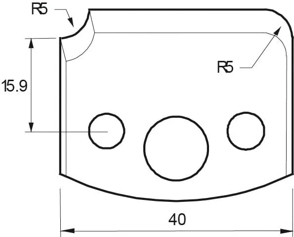 HW Profilmesser, 40mm, Nr. 172