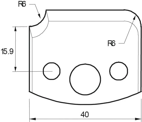 HW Profilmesser, 40mm, Nr. 173