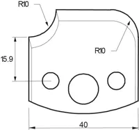 HW Profilmesser, 40mm, Nr. 175