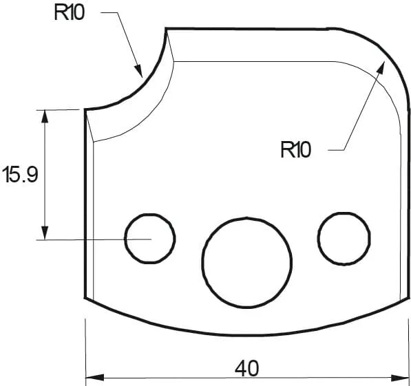 HW Profilmesser, 40mm, Nr. 175