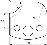 HW Profilmesser, 40mm, Nr. 176