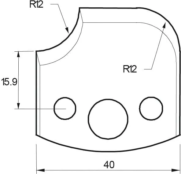 HW Profilmesser, 40mm, Nr. 176