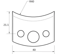 Abweiser, 40mm, Nr. 008