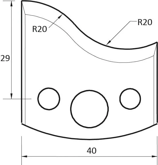 Abweiser, 40mm, Nr. 009