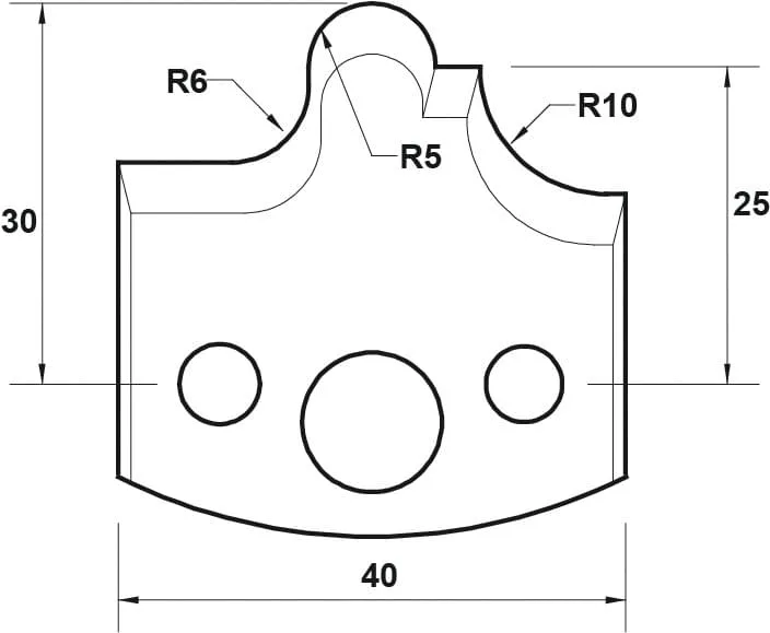Abweiser, 40mm, Nr. 012