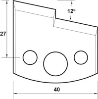 Abweiser, 40mm, Nr. 027