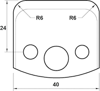 Abweiser, 40mm, Nr. 069