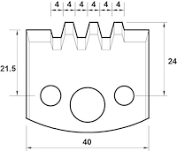 Abweiser, 40mm, Nr. 076