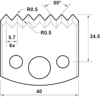 Abweiser, 40mm, Nr. 077