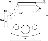 Abweiser, 40mm, Nr. 079