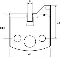 Abweiser, 40mm, Nr. 083