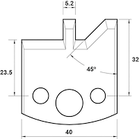 Abweiser, 40mm, Nr. 084