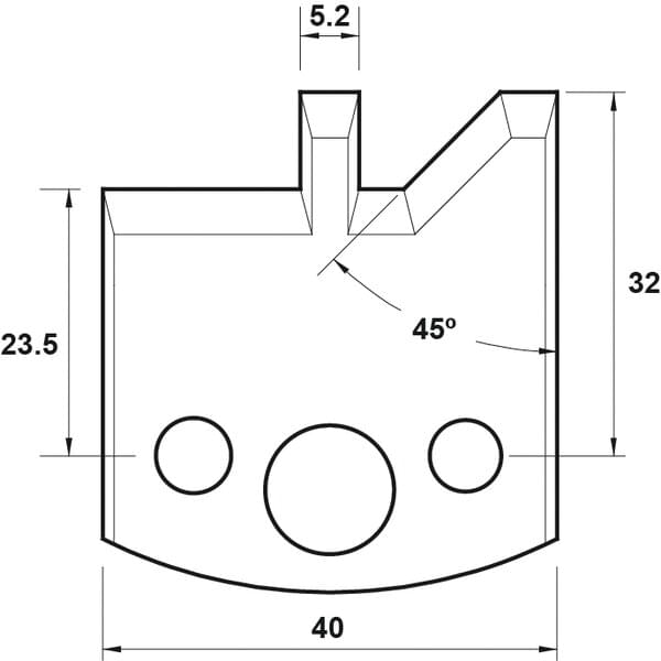 Abweiser, 40mm, Nr. 084