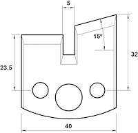 Abweiser, 40mm, Nr. 085