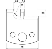 HS Profilmesser, 40mm, Nr. 134