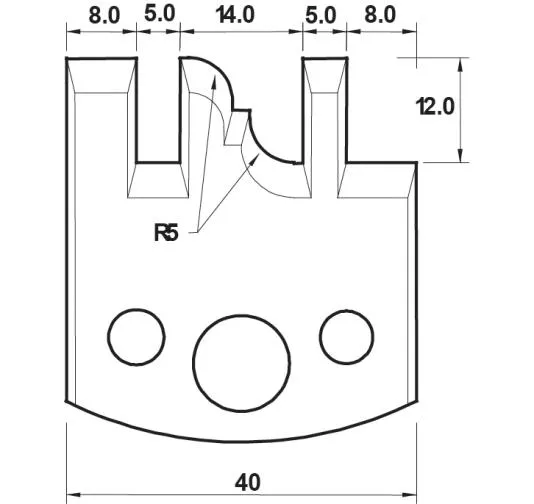 HS Profilmesser, 40mm, Nr. 137