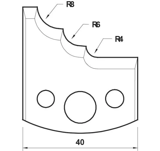 HW Profilmesser, 40mm, Nr. 132