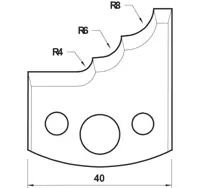 HW Profilmesser, 40mm, Nr. 133