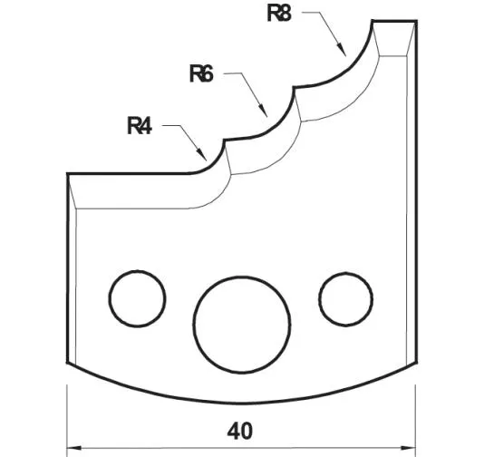 HW Profilmesser, 40mm, Nr. 133