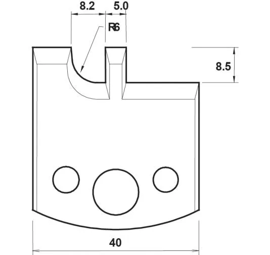 HW Profilmesser, 40mm, Nr. 134