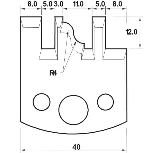 HW Profilmesser, 40mm, Nr. 136