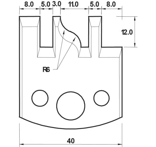 HW Profilmesser, 40mm, Nr. 138