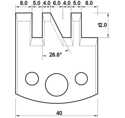 HW Profilmesser, 40mm, Nr. 139