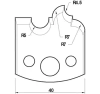 HW Profilmesser, 40mm, Nr. 140