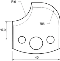 HW Profilmesser, 40mm, Nr. 178