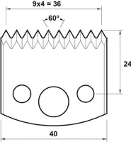 HW Profilstützplatte, 40mm, Nr. 117