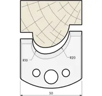 SP Profilmesser, 50mm, Nr. 504