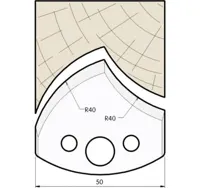 SP Profilmesser, 50mm, Nr. 550